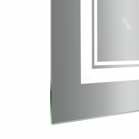 Дзеркало Qtap Cardinal (CA1) 700х500 з LED-підсвічуванням Touch, з антизапотіванням, з димером, рег. темп. кольору (3000-6500K) QT0478C5070