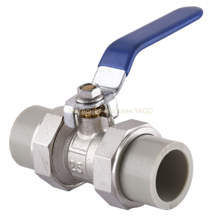 Кран кульовий(латунний корпус) Vsplast PPR ф32  1020 в інтернет-магазині Yago