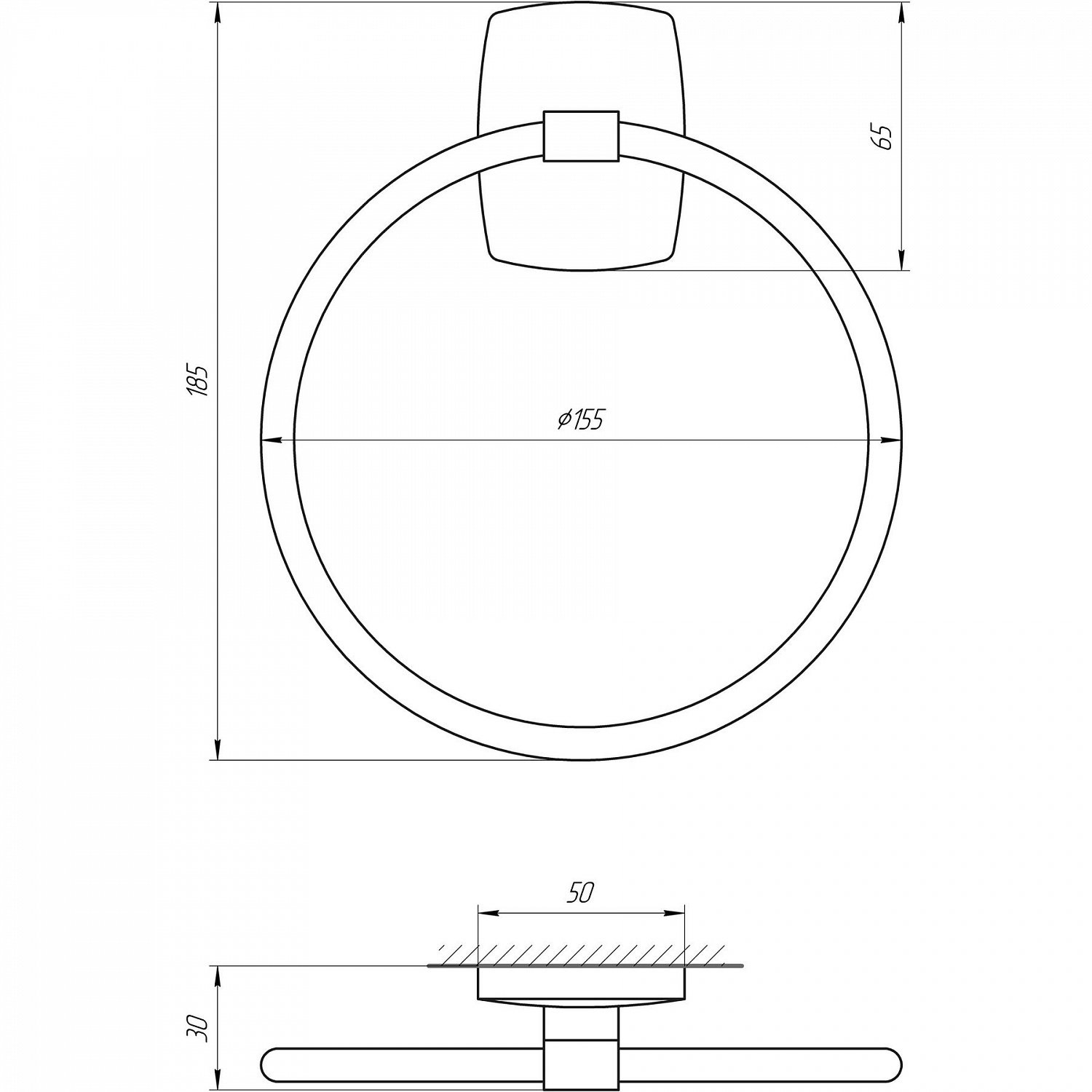 Тримач рушників Perfect Sanitary Appliances RM 1003