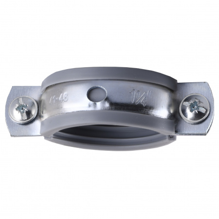 Хомут в зборi CR  1  1/4″ (42-47мм) з гвинтом-шурупом 8*80 та дюбелем в уп., сірий в інтернет-магазині Yago