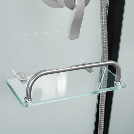 Душовий бокс Lidz Majatek SB90x90.BLA.LOW.TR, скло прозоре 5 мм без піддона