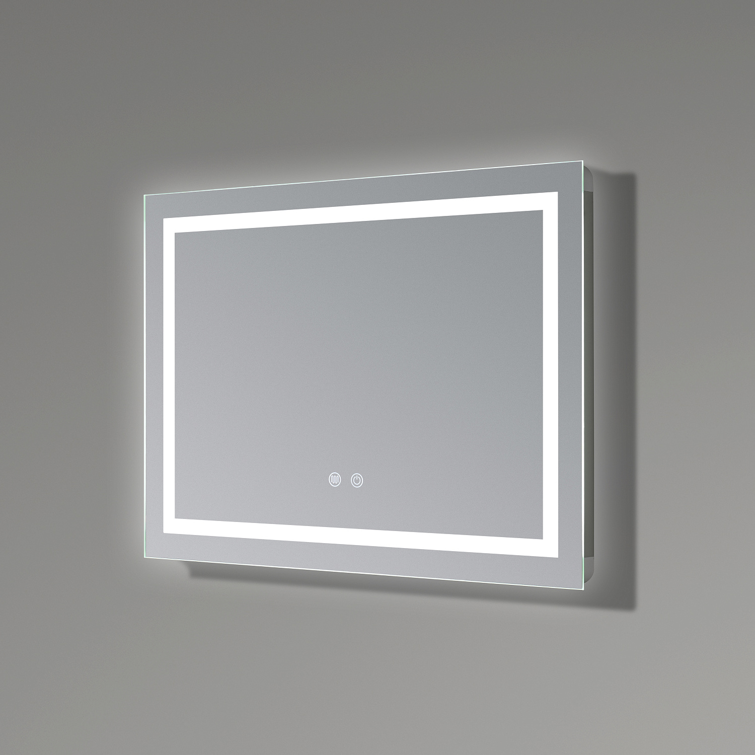 Дзеркало Qtap Mideya (DC-F613) 700х500 з LED-підсвічуванням Touch, з антизапотіванням, димером QT2078NCF7050W