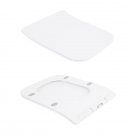 Унітаз підвісний Qtap Crow безобідковий з сідінням Soft-close QT05335170W