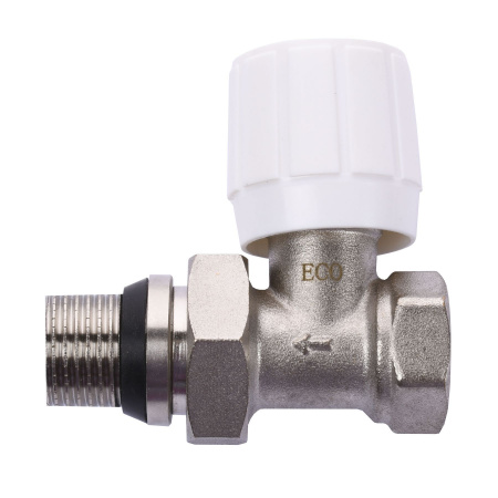 Кран радіаторний прямий ECO Technology ECO5106 1/2″ вентильний з ущільнювачем в інтернет-магазині Yago