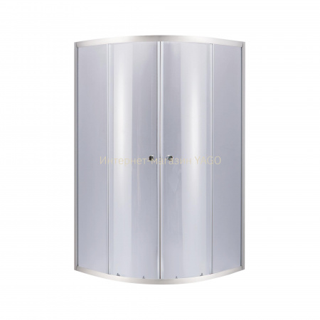 Душова кабіна Lidz Latwa SC90x90.SAT.MID.GR, скло тоноване 4 мм без піддона