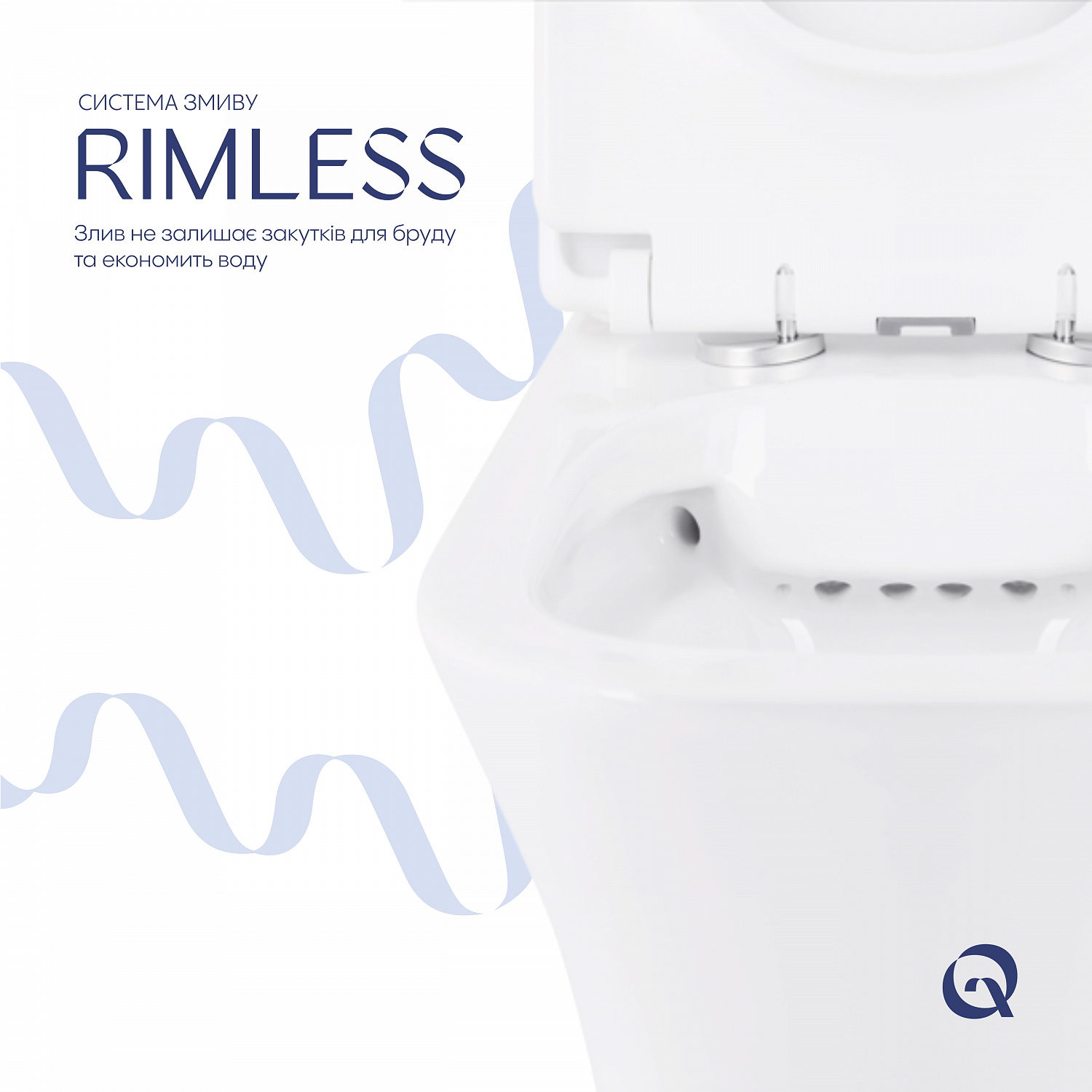 Унітаз-компакт Qtap Presto Quadro безободковий з сидінням Soft-close QT24221215AW