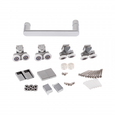 Душові двері в нішу Qtap Taurus CRM2013-14.C6 130-140x200 см, скло Clear 6 мм, покриття CalcLess