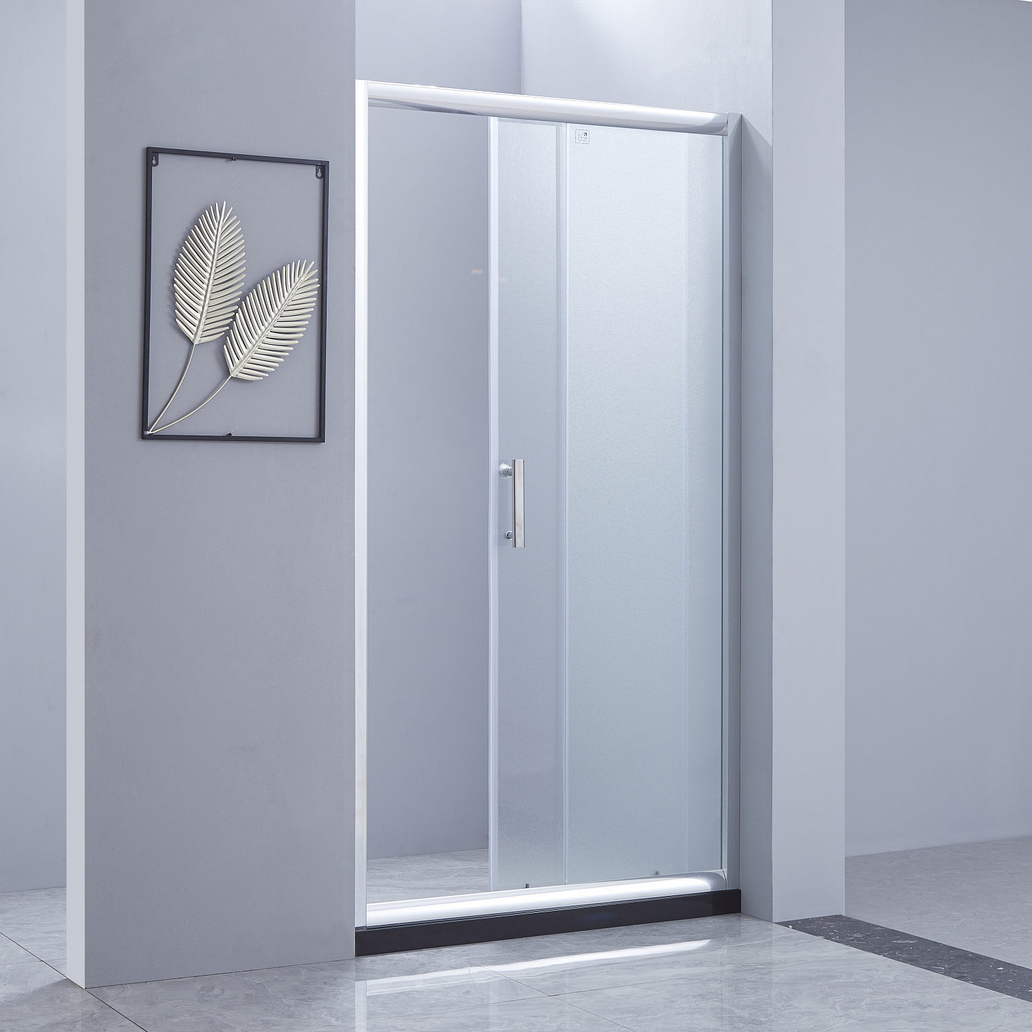 Душові двері в нішу Lidz Aria SD120x185.CRM.FR, скло Frost 5 мм