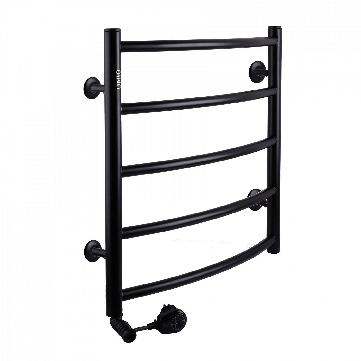 Рушникосушарка UNIO LD EL 500-500-5 BLK Драбинка Дуга електро чорна в інтернет-магазині Yago