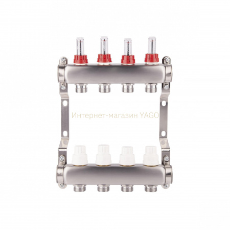 Колектор з витратомірами SD Plus 1" 2 виходи SD0042