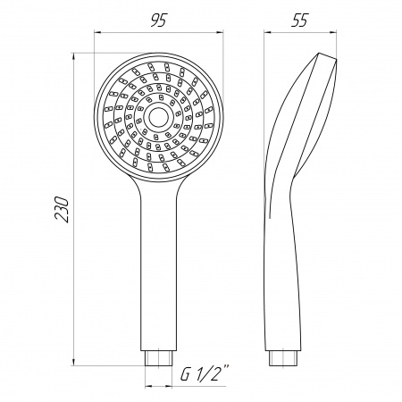 Душова лійка Globus Lux NS-880-P